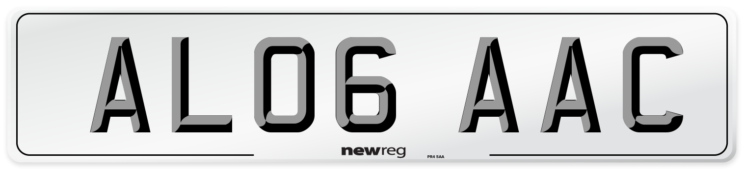 AL06 AAC Number Plate from New Reg
